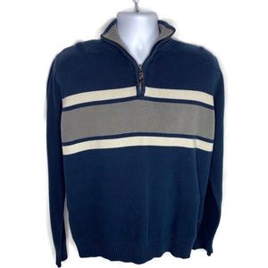 Eddie Bauer Quarter ZIP Cotton Sweater Lar…🌥